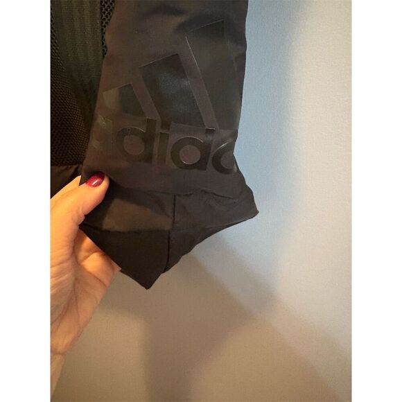 Adidas Quilted Tote Bag Black Unisex Spacious Interior Durable Straps - Picture 2 of 7